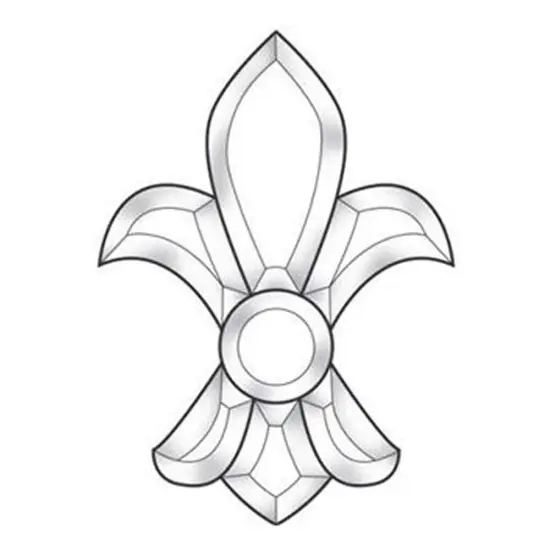 4-1/2" x 6" Exquisite Clear Glass Bevel Cluster EC616 {1}