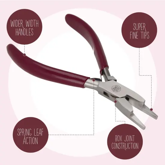 The Beadsmith WrapMaker Plier &ndash; Casual Comfort Handle, 6&rdquo; (152mm) &ndash; Holds Wire Bundle Securely As You Wrap &ndash; Works On All Gauges & Shapes &ndash; Bend, Shape, Pull & Position Wire {3}