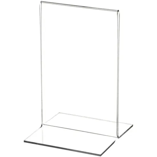 Plymor Clear Acrylic Sign Display / Literature Holder (Bottom-Load), 3.5" W x 5.5" H {1}
