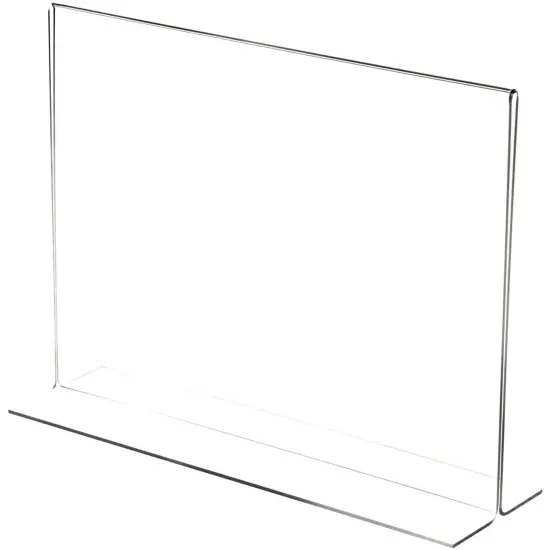 Plymor Clear Acrylic Sign Display / Literature Holder (Bottom-Load), 12" W x 9" H {1}