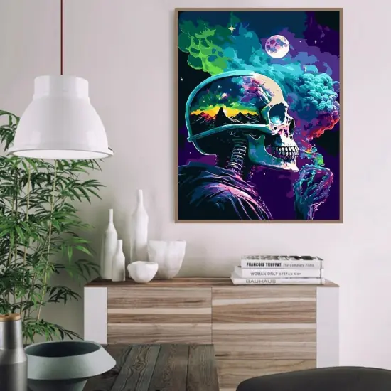 DIY Skull Paint by Numbers Kits for Adults - Skull A {2}