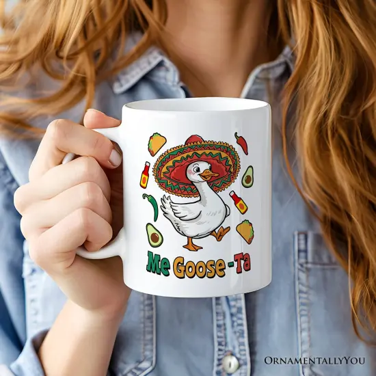 Me Goose-Ta Mug, Mexican Sombrero Goose Gift {2}
