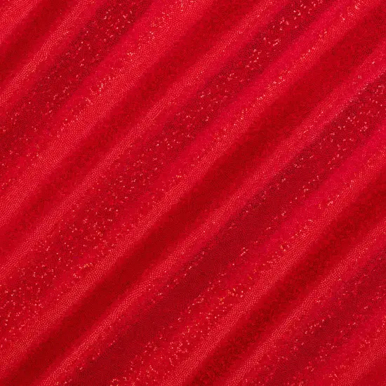 1 Yard Hologram Foggy Foil 4 Way Stretch Nylon Spandex Fabric for Activewear Costumes 60&rdquo; Width Red {1}