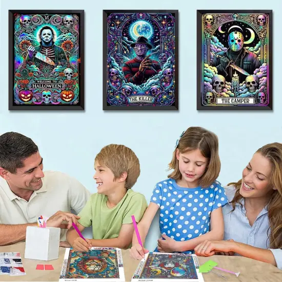 6 Pack Halloween Diamond Art Kits {2}