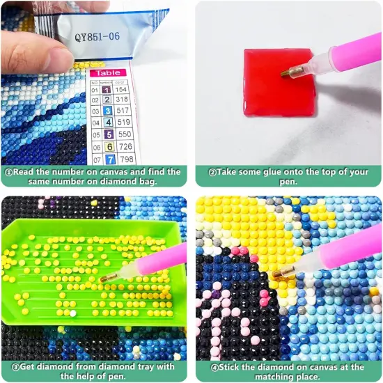 Halloween Diamond Painting Kits for Adults, Horror Movies Diamond Art Kits- 12x16inch {4}