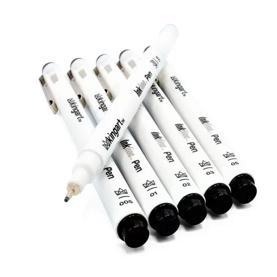 KINGART&reg; Inkline&trade; Fine Line Pen Set, 6pc {5}