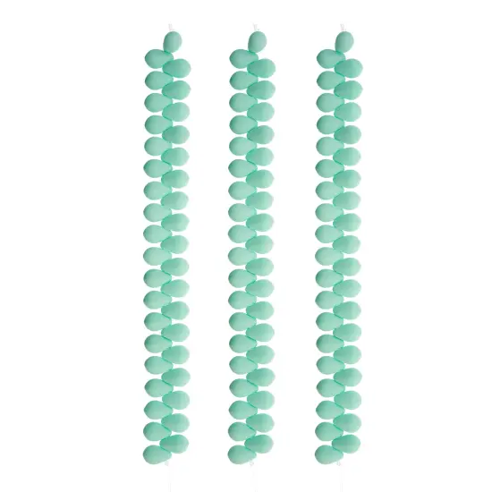 John Bead 114pcs 6x9mm Czech Glass White Alabaster Velvet Drop Bead Strands Soft Turquoise {3}