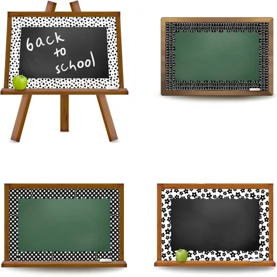 137.8Ft Boho Bulletin Board Borders Black White Boho Rainbow Flower {4}