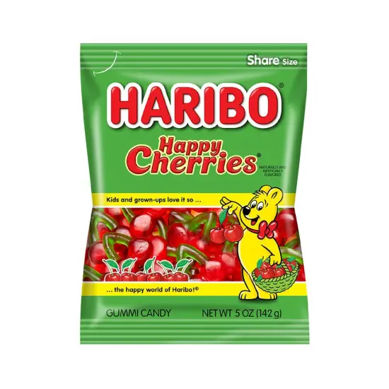 Haribo Happy Cherries Gummi Candy 5 oz {1}
