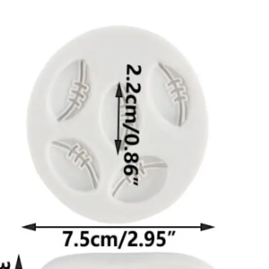 Footballs silicone mold {3}