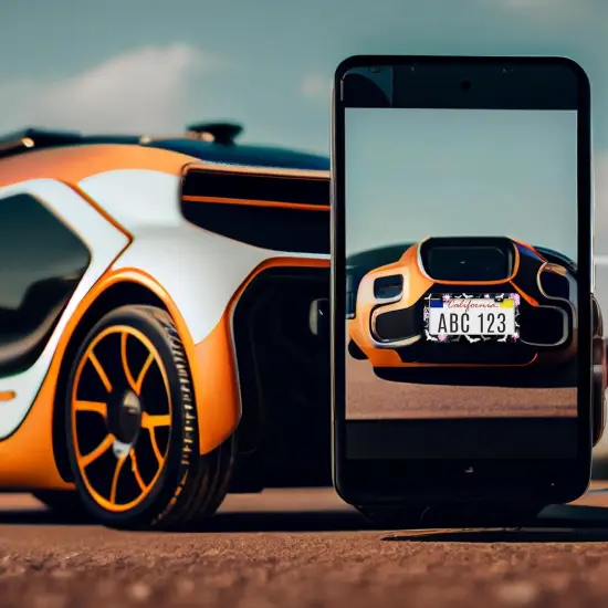 Bat Spider Web License Plate Frame Gothic {5}