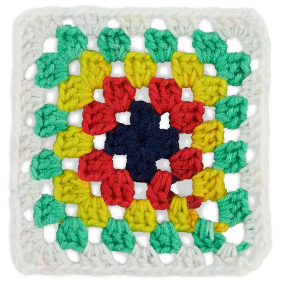 Red Heart All in One Granny Square Yarn 24 Pack-SoftWhite - Green Scream {4}