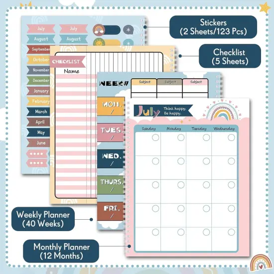 Boho Teacher Planner Undated - 8.5'' x 11'' {4}