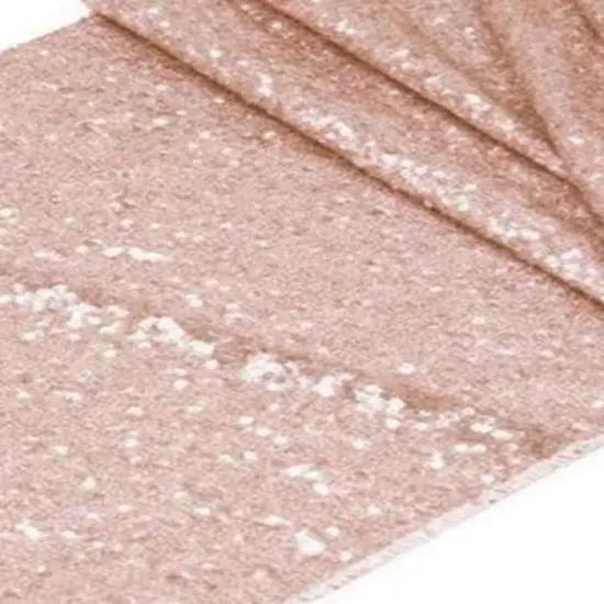 1 Yard Glitz Sequin Table Runner 11 x 96 Inches Sparkling Polyester Linen for Weddings and Events Gold {3}