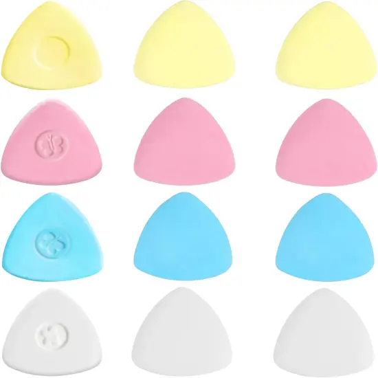 12Pcs Tailors Fabric Chalk - 4 Colors {1}