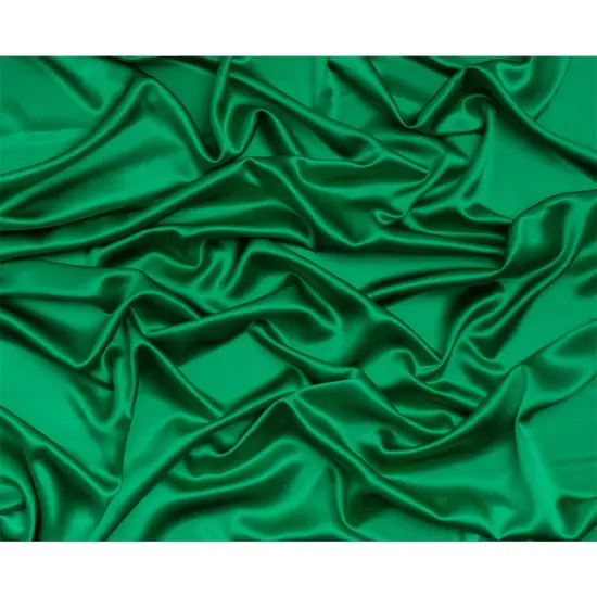 1 Yard Kelly Green Silk Crepe Back Satin Soft Smooth Luxurious Elegant Premium Sewing Fabric 44 inch Width {3}