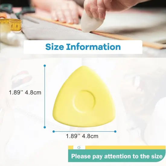 60Pcs Set Tailor's Triangle Fabric Chalk Markers - 4 Colors {2}