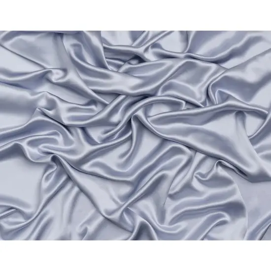 1 Yard Icelandic Blue Silk Crepe Back Satin Soft Smooth Elegant Sewing Fabric for Evening Gowns 44 inch Width {3}