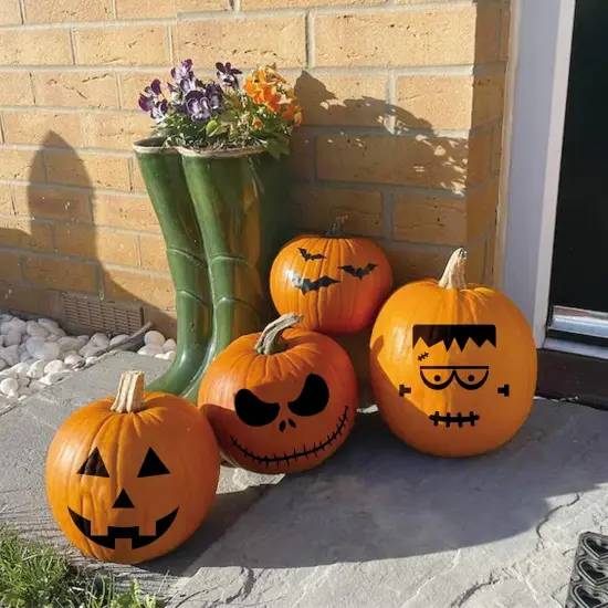 Halloween Stencils for Painting on Wood Crafts(16 Halloween Face) {2}