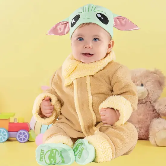 Grogu Infant Costume Star Wars Toddler Outfit {1}