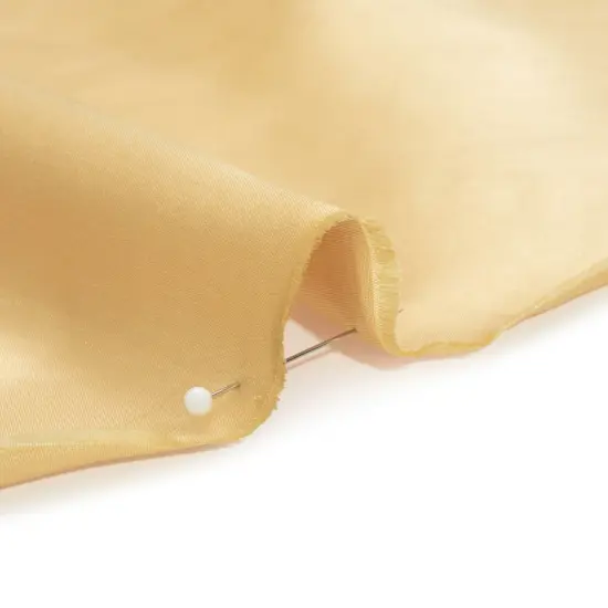 1 Yard Soft Gold Silk Duchesse Satin Premium Collection Formal Fabric, 59 Inches Wide {3}