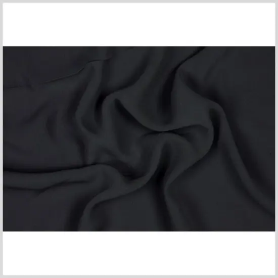 1 Yard Gray High Twist Silk Georgette Fabric Lightweight Draping 42 Inch Width {3}