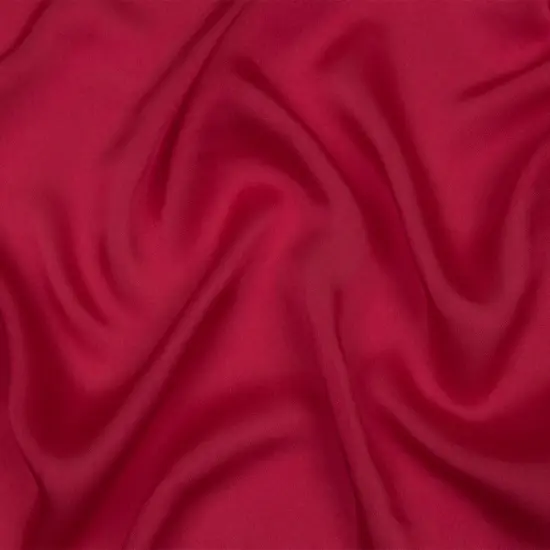 1 Yard Hot Pink Satin Faced Silk Chiffon Dress Fabric 55 Inch Width {1}