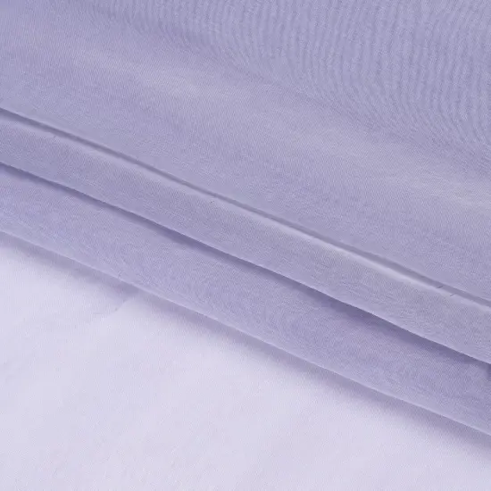 1 Yard Lavender and Silver Iridescent Chiffon-Like Silk Voile 54" Wide, Silk Lightweight Sheer Fabric {4}