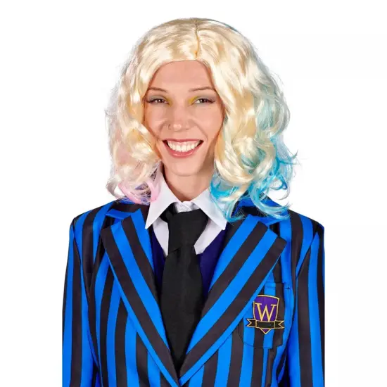 Gothic Girls Friend Blonde Adult Costume Wig {1}