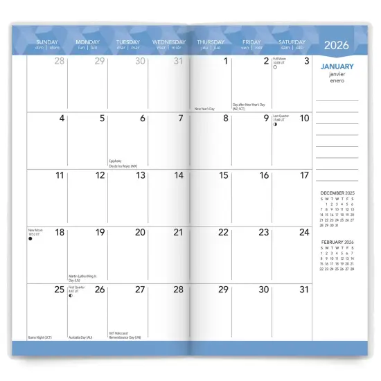 Vintage Blooms | 2026-2027 3.5 x 6.5 Inch Two Year Monthly Pocket Planner Calendar {3}