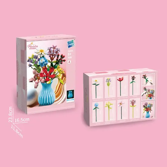 Constructor flower bouquet in a vase F07M9-4(109) {4}