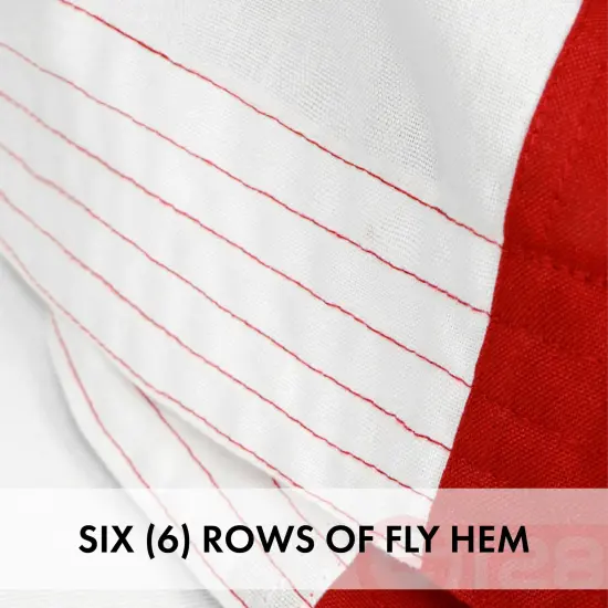 G128 3 PACK: USA American Flag 8x12FT Embroidered Spun Polyester {4}