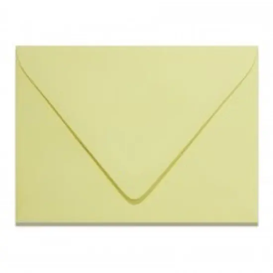 Colorplan SORBET YELLOW - 91 Lb. / 135 gsm / 8 pts Matte Premium Cardstock Paper Text A2 Euro Flap Envelopes Bulk Pack of 250 {1}