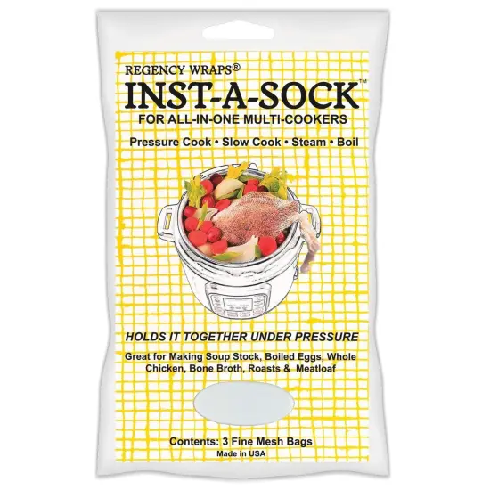 Regency Inst-A-Sock for All-in-One Multi-Cookers to Pressure, Slow Cook, Steam & Boil, Set of 3 {1}