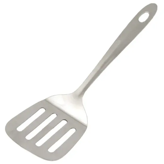 Chef Craft 9.5" Stainless Steel Slotted Serving Turner Spatula with Sleek Mirror Finish {1}