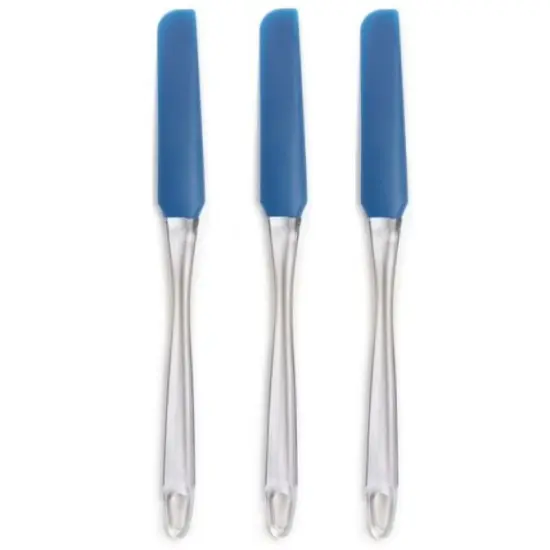 Norpro Silicone Cake Decorating Icing Frosting Spreading Spatula Blue {1}