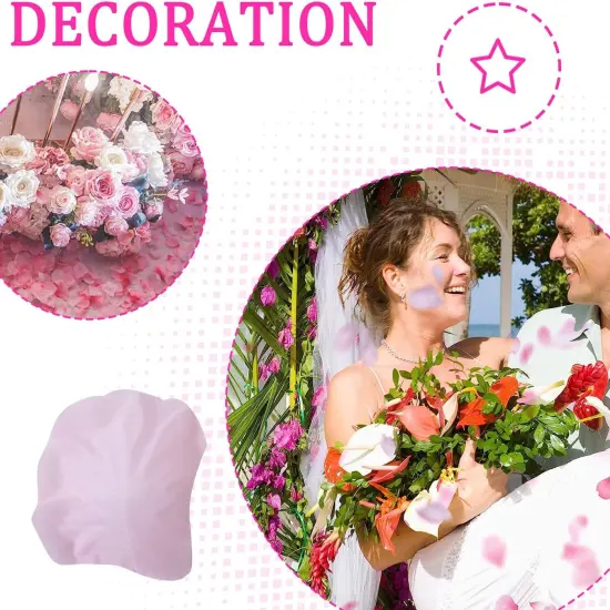 1500PCS Pink Rose Petals Silk Rose Petals for Romantic Night for Her Set Valentine's Day,Wedding,Party,Proposal Anniversary Decorations {4}
