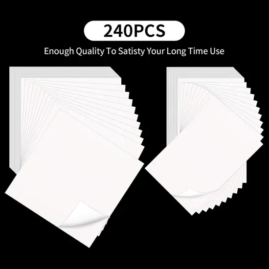 240 Pieces Diamond Painting Release Paper Double Sided Release Paper Nonstick Cover Replacement for Diamond Painting Supplies, 2 Sizes, 6 x 4 Inch and 6 x 6 Inch {3}