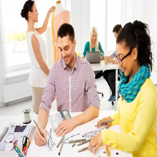 Micro Fineliner Drawing Art Pens: 12 Black Fine Line Waterproof Ink Set Artist Supplies Archival Inking Markers Liner Professional Sketch Outline Anime Sketching Artist Illustration Watercolor {3}