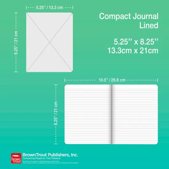 Pantone OFFICIAL Black | 5.25 x 8.25 Inch Lined Compact Journal | Non-Dated | BrownTrout | Planning Stationery Diary {6}