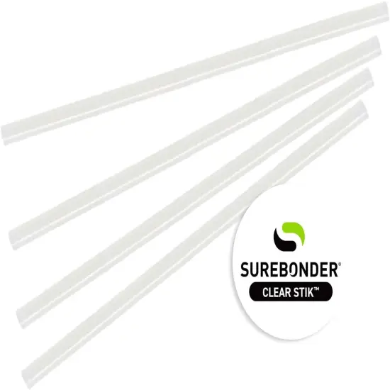 725M510 Mini Size 10" Clear Hot Glue Sticks - 5 lb Box {4}