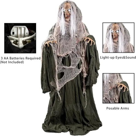 67" Halloween Animatronics Witch Decorations {3}
