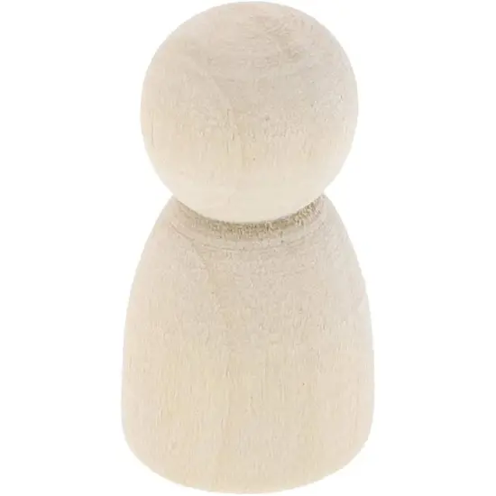 Wood Peg Dolls, Wooden Figures (1.1 Inch, 50-Pack) White {4}
