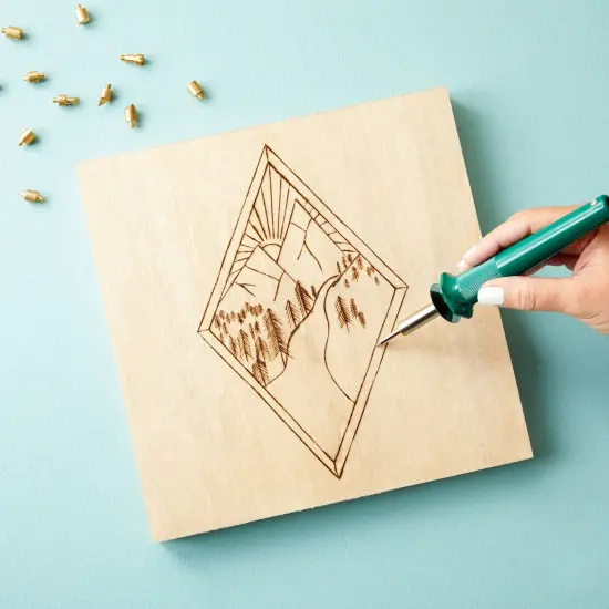 6 Pack 10x10 Wood Panels for Painting, Unfinished Wood Canvas Boards, 0.83" Deep Cradle Artist Wall Canvases for Crafts Brown {3}