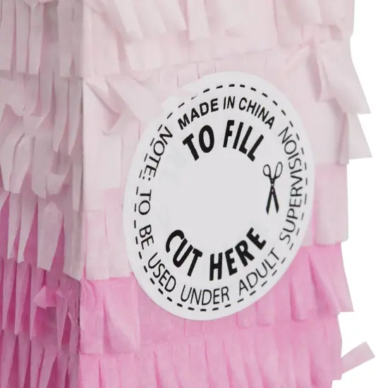 BLUE PANDA Number 7 Pinata, Pink and Gold Foil for Kids Ages 3-14 Birthday Party Decorations, Fiesta, Anniversary Celebration, Small (11.7 x 10 In) {6}