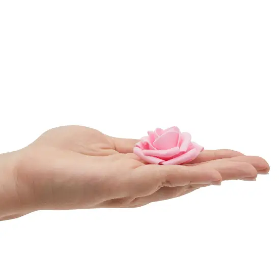 Artificial Roses in 2 Pink Colors, 2-Inch Faux Flower Heads for Crafts (200 Pack) {5}