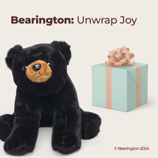 Bearington Bandit Plush Stuffed Animal Black Bear Teddy, 18" {5}