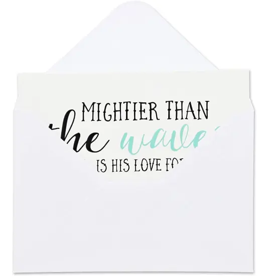 Best Paper Greetings 48 Pack Christian Greeting Cards with Envelopes, Inspirational Note Card with Scripture Bible Verses for Encouragement, Motivation, Confirmation Bulk (4x6 In) White {7}