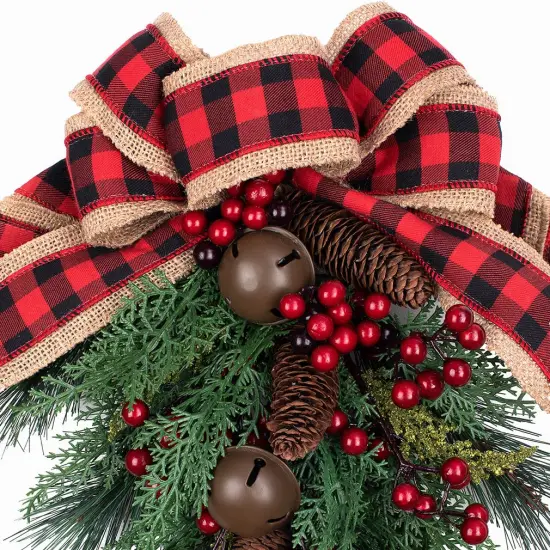 Haute Decor 18" Round Homespun Christmas Wreath {5}