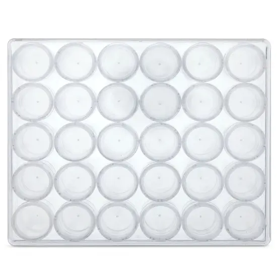 Clear Plastic Beads Storage Containers with Lids, 30 Jars, for Rhinestones, Glitter Art and Craft Organizer box {5}